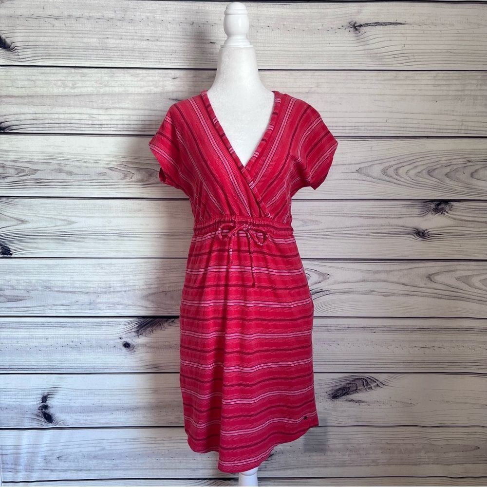 Eddie Bauer Red Striped Dress